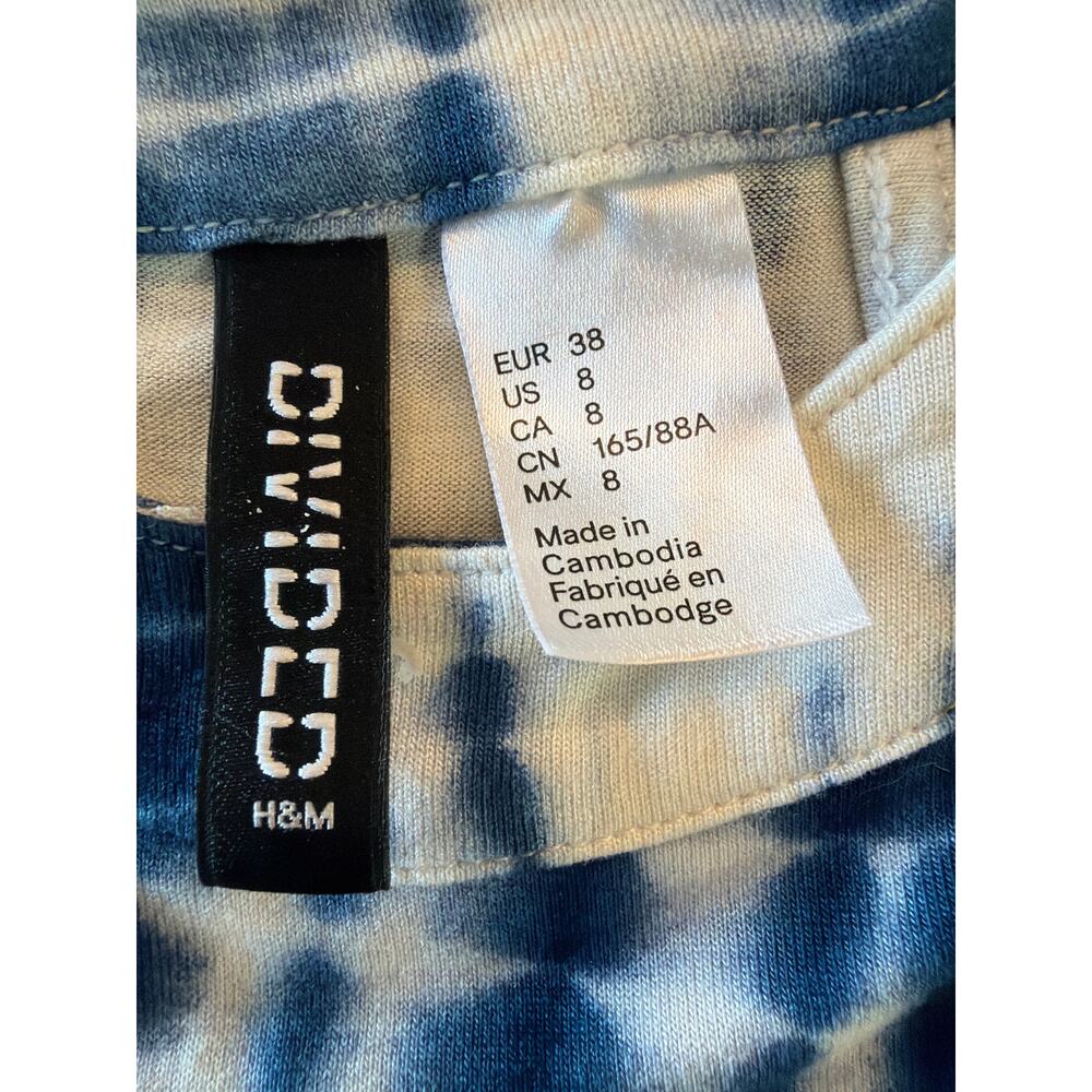 Divided by H&M halter style maxi dress blue tie-dye M - Picture 5 of 7